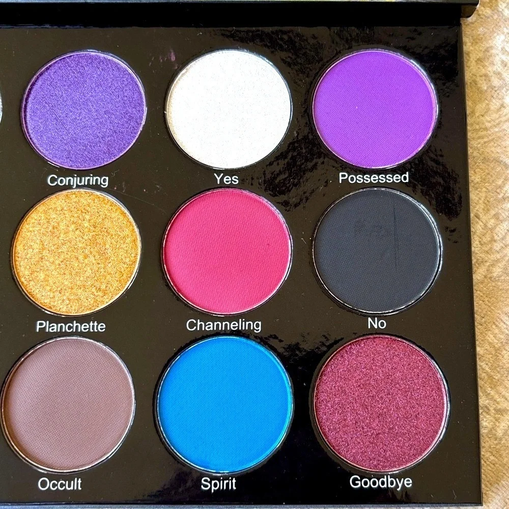 NIB Peachy Queen Cosmetics Spirit Board Eyeshadow Palette Halloween Indie Makeup